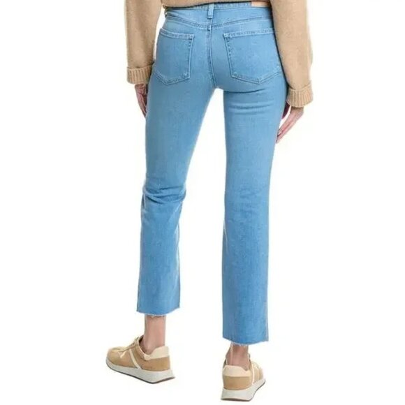 Paige Amber Jeans 24 Stretch Like It Hot Wash Raw Hem Stretch Denim - Picture 2 of 11